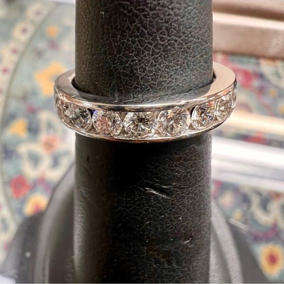 Tiffany & Co. Setting Wedding Platinum Band with Diamonds - Picture 2 of 12